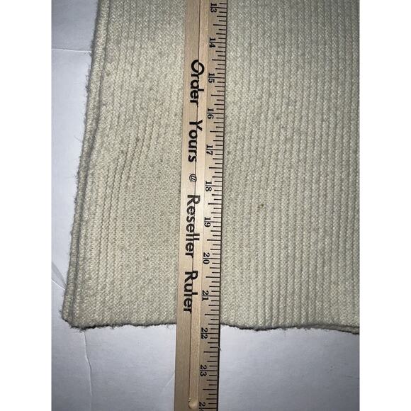 JOA Chunky Sweater Women Size Small Cream Cable Knit Ribbed Turtleneck Cabincore - Picture 8 of 13